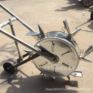 新款小型玉米菜蔬精量播种机手推YTH式播花生米播玉种机滚筒式种