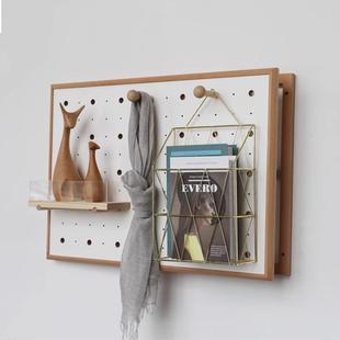 木质墙上装饰物置架电表箱挡架装饰洞洞板墙壁装L6.16饰遮置物架