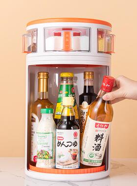 F76T65T99EK1旋物转料置物架家用台面厨房调用品大全调味瓶储柜调