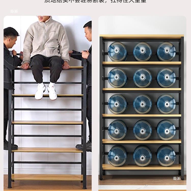 书层架落地物架子钢储木靠墙货架玩具收纳架家用多艺书柜铁置F959