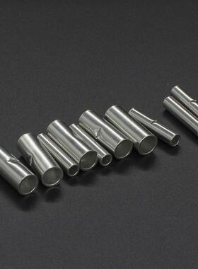 JH冷压端子BN5.C5紫铜1000个中间裸接接头线端子头铜鼻子铜管TBN5