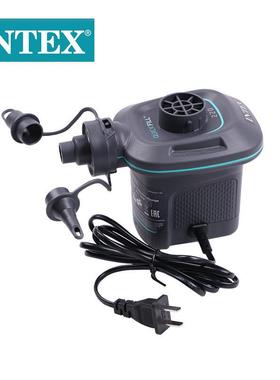 INTEX66640电动充2泵02v家用打64258气泵水池泳气圈床垫抽充两用