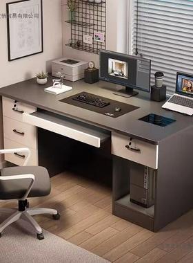 电脑桌台式用电桌椅卧室带抽屉书桌NHF学生写家字桌简约现竞公代
