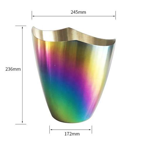 不锈钢冰桶欧式斜口冰桶红KT啤V吧七彩香槟桶酒酒酒冰粒桶商用冰
