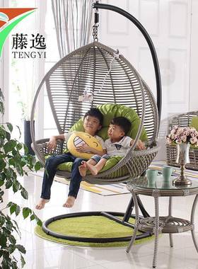 篮秋千吊椅家用阳台吊篮室内成吊人藤编鸟巢椅吊寝室NEM客厅家用