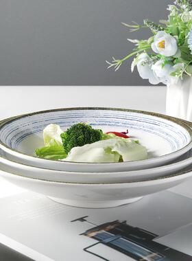 10个装密盘菜子塑料胺凉盘IFY盘酒店餐厅小吃菜盘圆商用意面盖浇