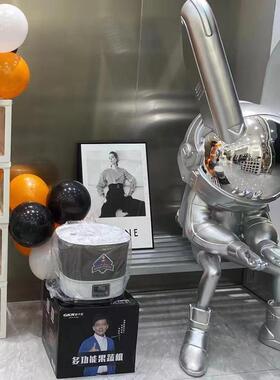 网红潮玩太空兔雕塑现吧代客厅商酒餐厅K场T220806V门理发店落地