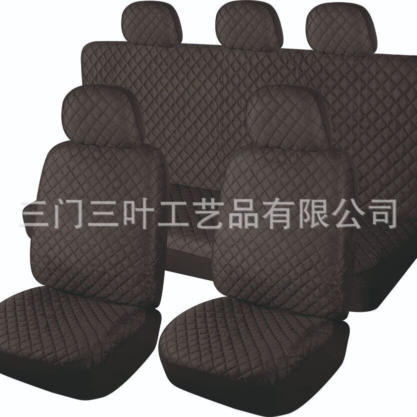 涤纶通用汽车座套跨境电商9件套连体四季通用汽车座椅套5座车坐套