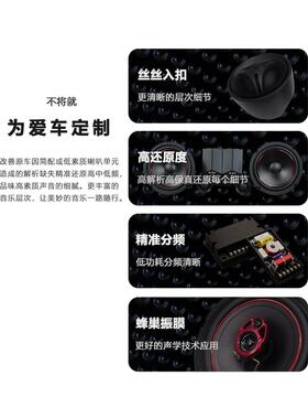 莞音6.5寸同轴响汽车喇叭发烧ifi中低车载音汽车音改CA65L-28装套