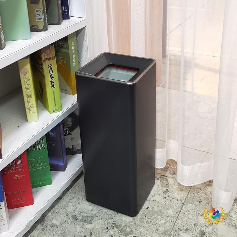 方形不锈钢垃圾桶室内家用白色