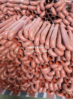 高温风红0色矽胶300度5硫化热管风风63733管高温软管耐高温钢丝管