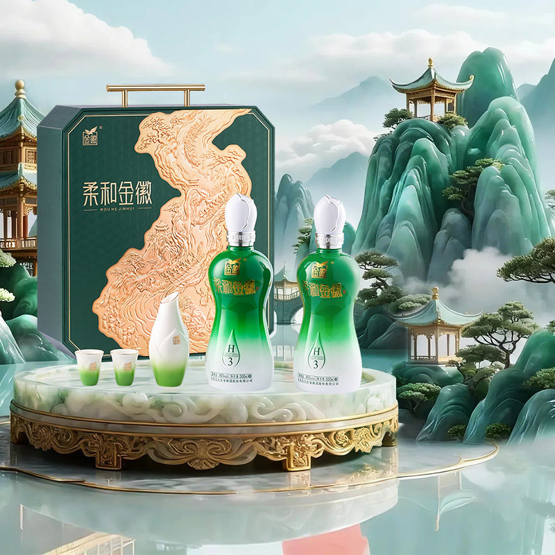 【中秋送礼】金徽酒2026新版45度柔和H3双瓶礼盒500ml浓香型白酒图片