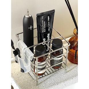 304不锈钢置物架牙膏架电动牙刷架洗面奶卫生间免打孔收纳架简约