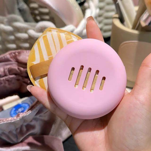 再也不怕粉扑发霉！便携透气粉扑收纳盒粉饼收纳气垫扑专用硅胶盒