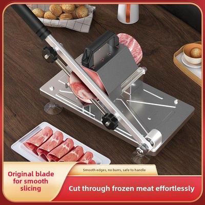 日本进口手动羊肉卷切片机多功能切肉机家用冻肉刨片机切肉机神器
