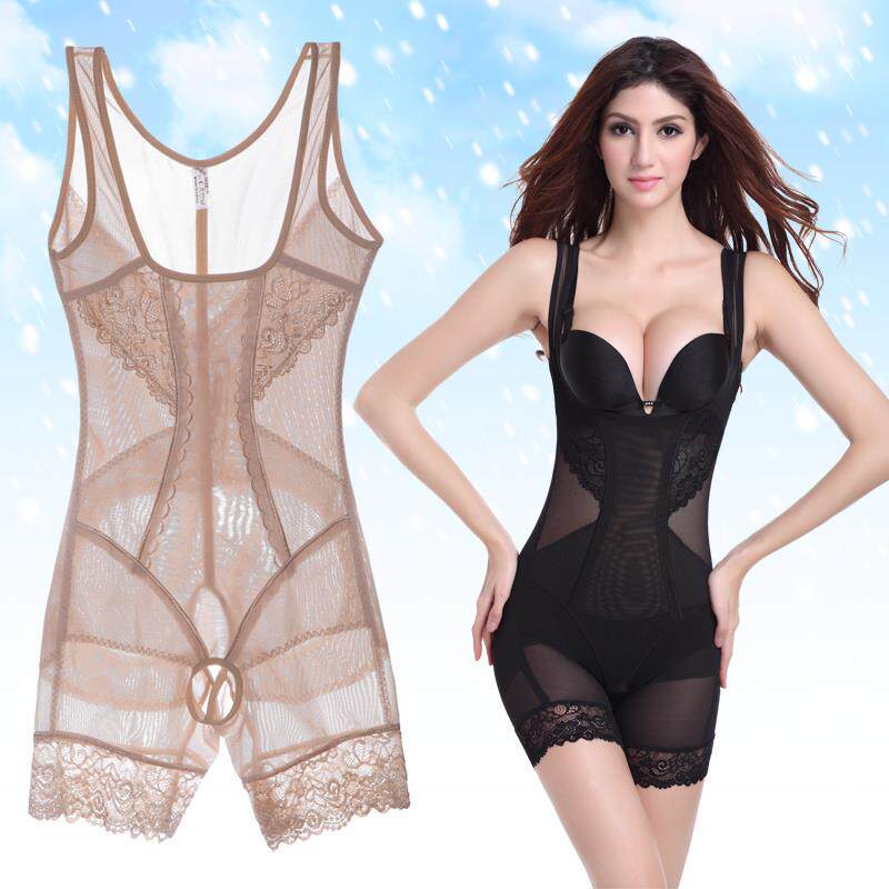 日本塑身连体衣女薄款收腹提臀束腰无痕美体内衣产后强力收小肚子