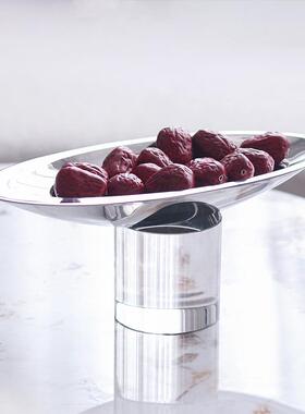 现盘代轻奢客茶几桌面水果饰品摆件水样板厅房酒店金属高91574脚