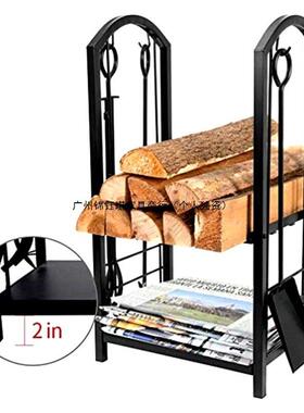 炉工具燃烧支架柴架火木柴壁堆收放架储木架纳架摆放整理室RYW内
