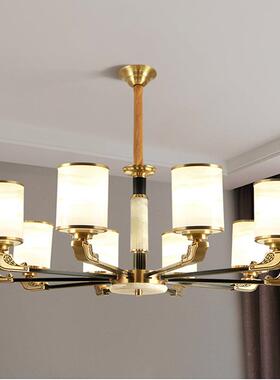 2025灯年新款新中式全铜吊墅灯客厅厅卧室餐别现代简约客厅吊T520