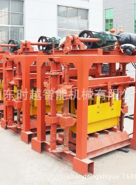 山东工烧厂时越QTJ4-40型EHO心砖机免砖机水泥空路沿石砖机