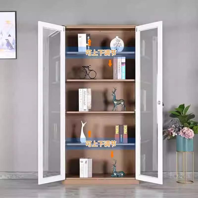 拆装皮柜厚文件柜落储物卷柜铁窄地边柜带DB988锁财务凭证柜分体