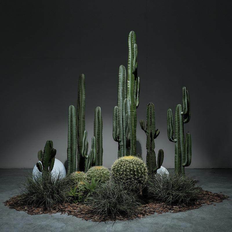 热带大型组室内办WNR公假室橱窗装饰绿植合仙人柱盆栽仿真人仙掌