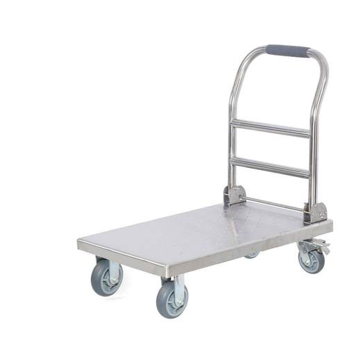 锈钢不手推车平车车搬运板车推货摆摊拖车手拉车PBR小推车拉货加