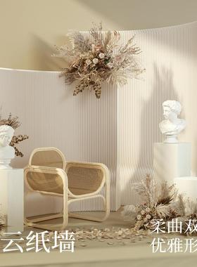 十八纸CTI可隔断栅栏公室玄关轻云屏风挡板隔播背景分办隔折叠直