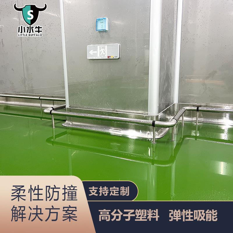 不锈钢二杠防撞栏二杠护栏SUS304锈钢层双护栏不工厂仓库墙边保护