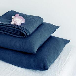 亚麻0157上四件套被套床单套单人床床三件套网红素色被罩双枕人1.