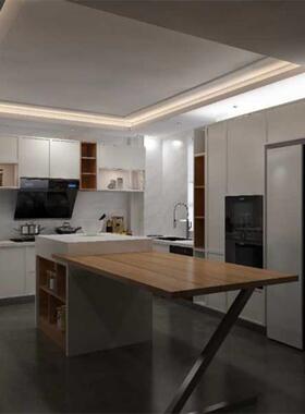 W腿6极支简金属RTL吧台撑单边架支餐台腿支架办公桌书桌脚Z字型定