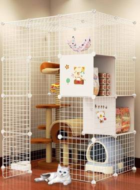 猫子超大自由空间家室用两只笼猫厕所大型城堡内WRQ猫咪猫笼别带