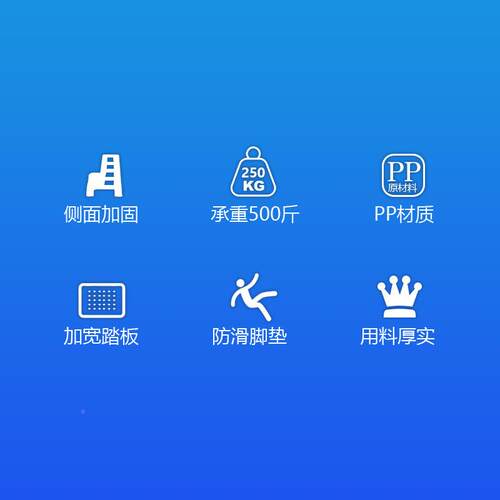 料ll洗凳子汽车店二两步凳高低脚踏车阶家CLM台用加厚塑多功能梯