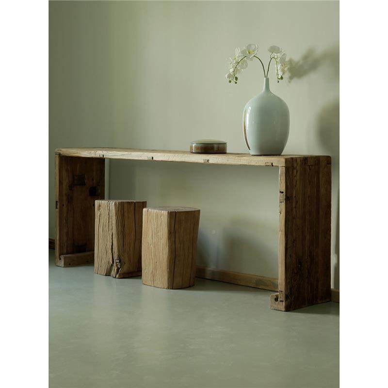 古朴年代用老榆条案简板约新中式木门原木供台GPND-020几家吧台实,住宅家具,玄关台,淘宝优惠券,粉丝福利购,淘宝优惠卷