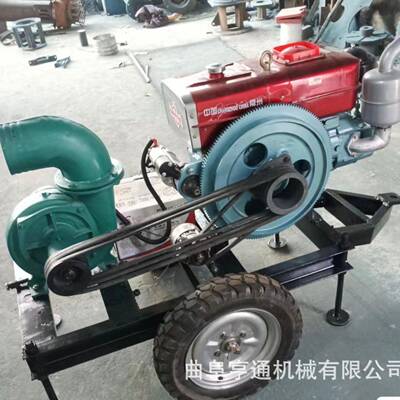 水6寸水IMB泵柴油款水万向节传动灌溉移动式拖车河道抽泵农用泵