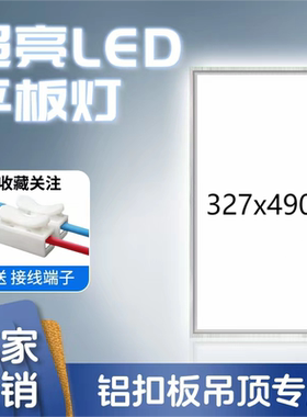 327x490适用于巴迪斯集成吊顶灯厨房卫生间嵌入式LED照明平板灯