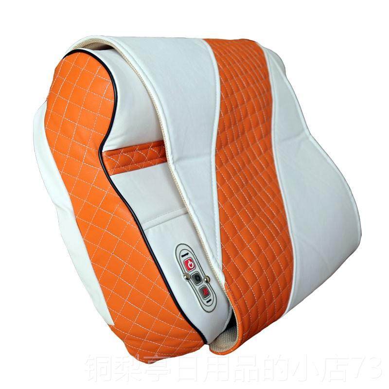 正品牵引按枕头电摩功动多能加颈热椎按摩器肩家用颈部按摩仪器材