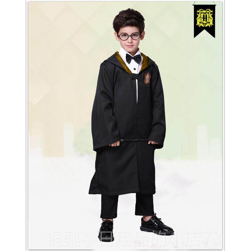 正品万圣儿节童服装魔法师装扮o服装哈利波特cs 长袍表披风巫师演