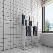 正品 巾北欧极简浴室落地毛架收纳属置物架卫生浴巾抹布挂架金挂间