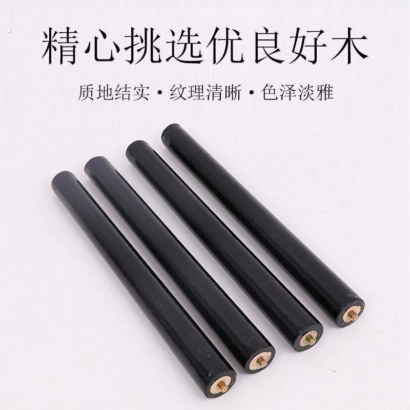 胡桃木实木桌腿 供应可带铁片木脚餐桌腿展示台支撑木桌脚餐桌脚