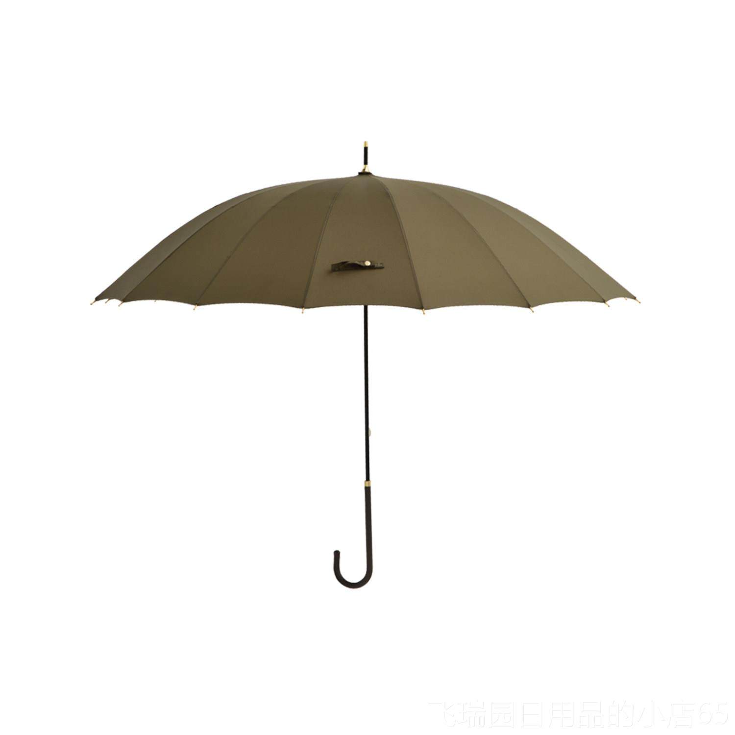 正品黑黑tio天ho风h 5周年镀金纪念版 女士16骨 经典长柄自动雨伞