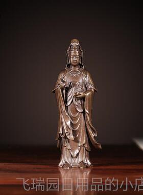 正品佛香天逸 铜身小随佛阿佛观世音弥菩萨禅意陀小佛像摆件口袋