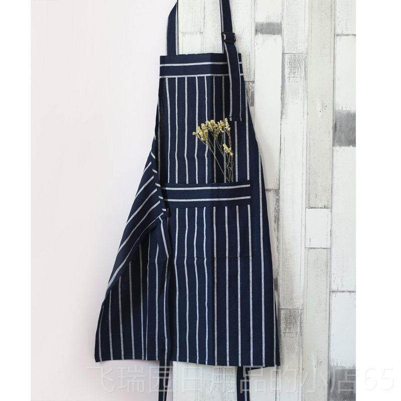 正品达物志纯男士围裙家尚用厨房女时厅咖啡店饭棉厨师做饭定制工