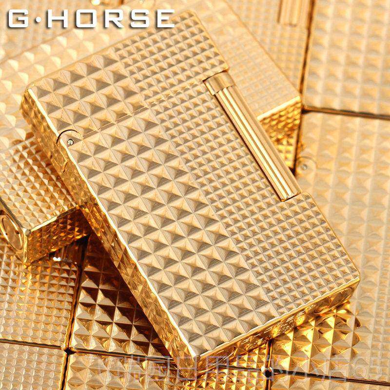 正品铜复古朗声打火脆机法国ghore正版男充s气防风清砂轮纯黄创意