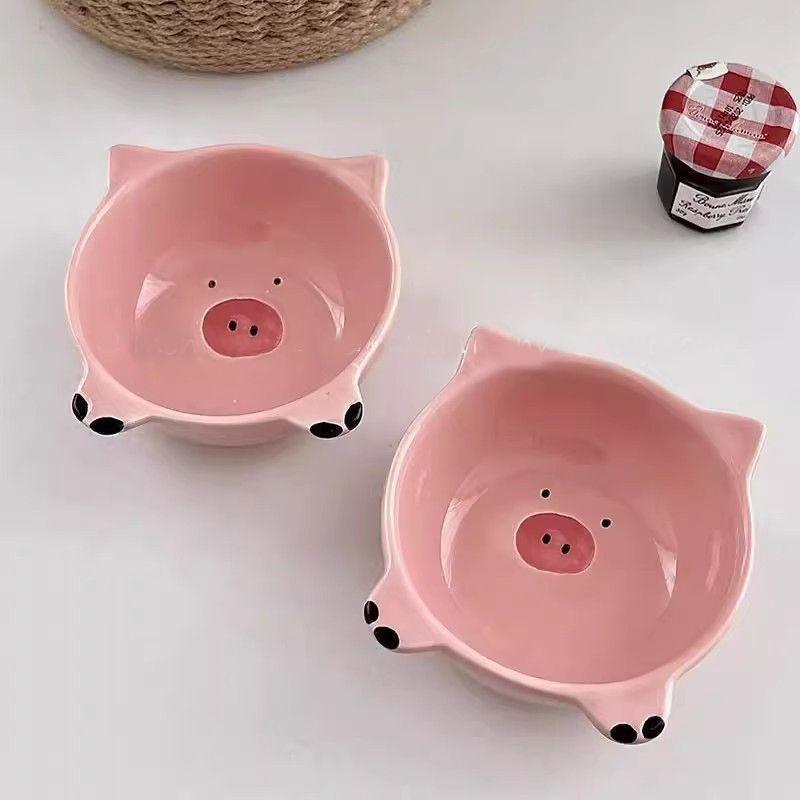 可爱猪猪碗餐具家用卡通儿童饭碗图片