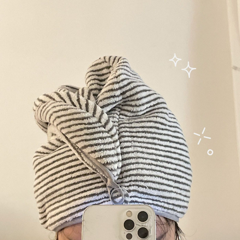 ins简约干发帽女超强吸水速干学