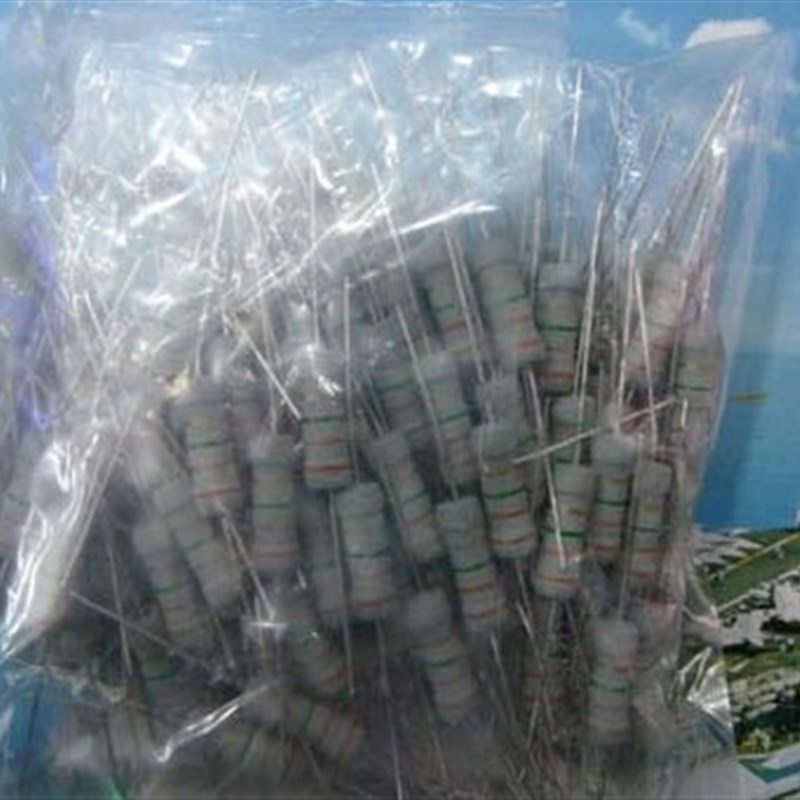 碳膜 色环 2W 1欧以下 5% 直插电阻 一种阻值一包200个12