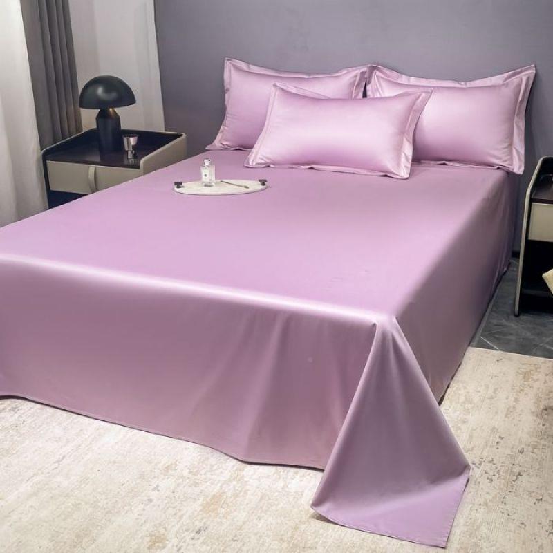 新款高档1奢00全棉长绒棉床PJM单家用单人件棉被单轻单纯纯色酒店