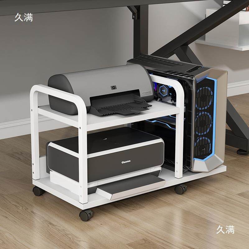 托打印置物架主机一道机电脑主机架复支印机架监控室机箱路由器