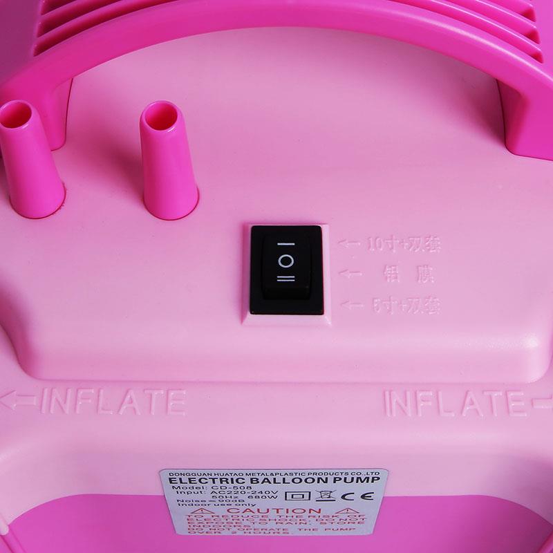 CD08双层球5寸510寸机高压套电动GQK充气打气泵吹气球小粉色打气